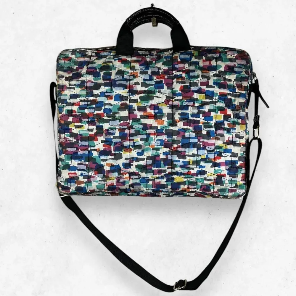 Kate Spade New York Signature Spade Quilted-Chad Laptop Crossbody Bag Multicolor